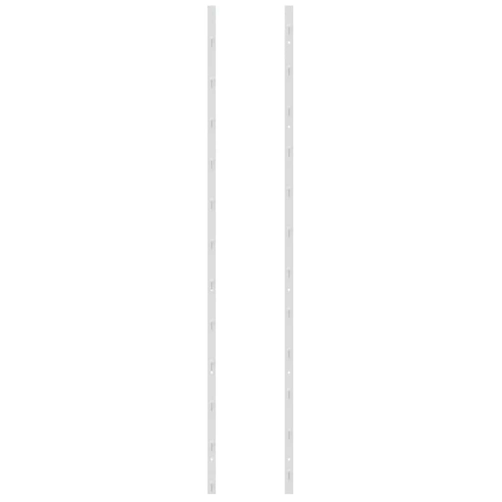 vidaXL Wall Mounted Wine Rack for 36 Bottles White Iron