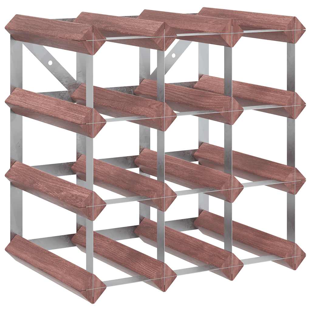 340891 vidaXL Wine Rack for 12 Bottles Brown Solid Wood Pine