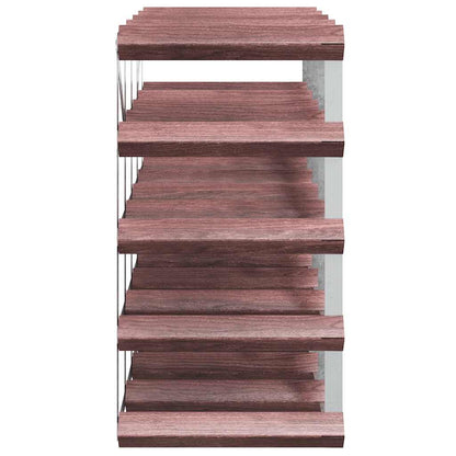 vidaXL Wine Rack for 20 Bottles Brown Solid Wood Pine