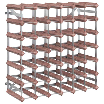 340893 vidaXL Wine Rack for 42 Bottles Brown Solid Wood Pine