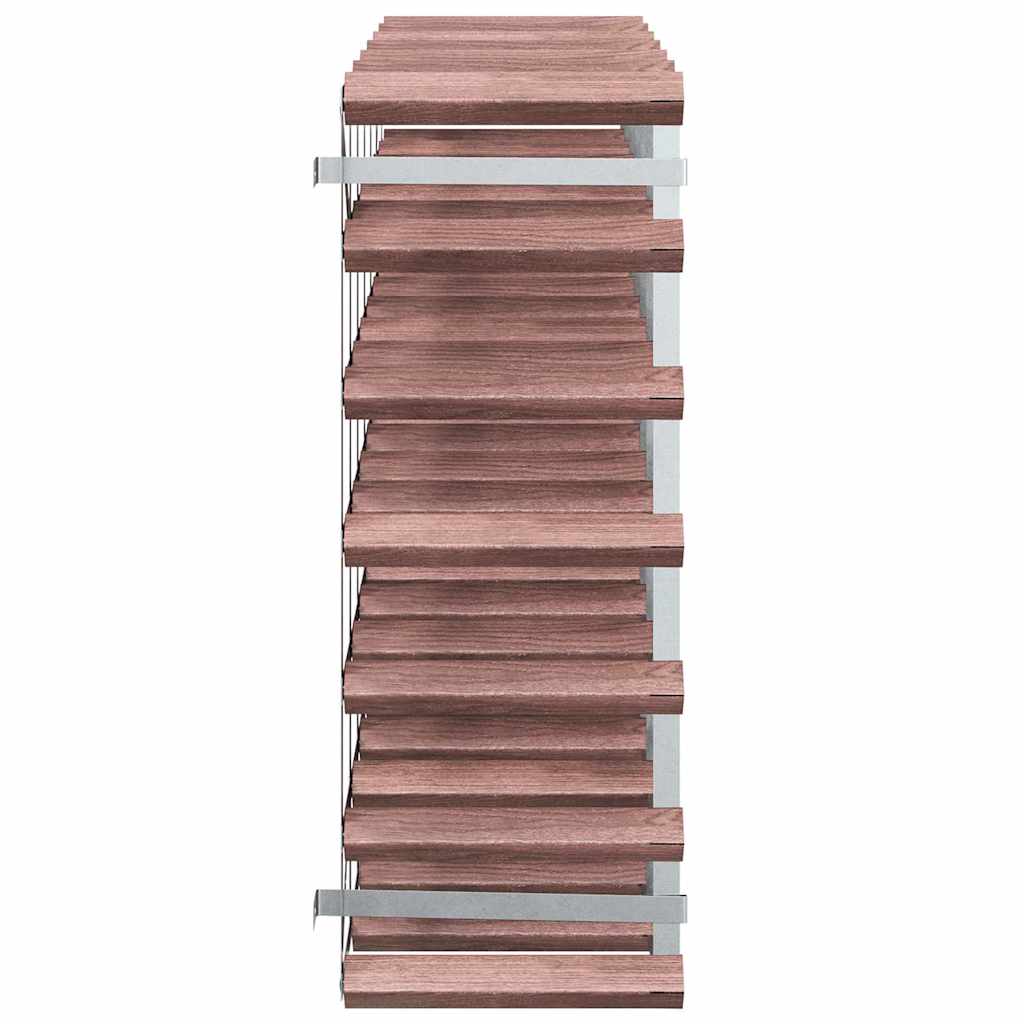 vidaXL Wine Rack for 42 Bottles Brown Solid Wood Pine