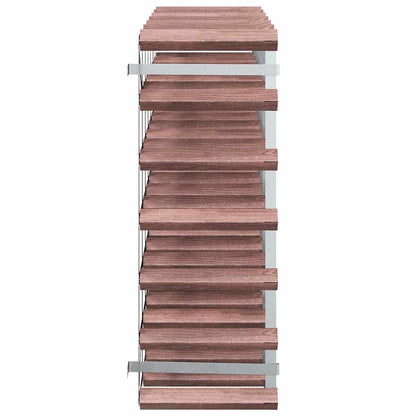 vidaXL Wine Rack for 42 Bottles Brown Solid Wood Pine