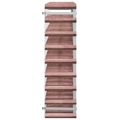 vidaXL Wine Rack for 72 Bottles Brown Solid Wood Pine