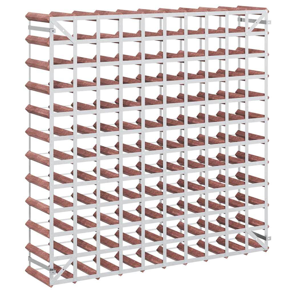 vidaXL Wine Rack for 120 Bottles Brown Solid Wood Pine
