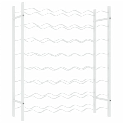 340908 vidaXL Wine Rack for 48 Bottles White Metal