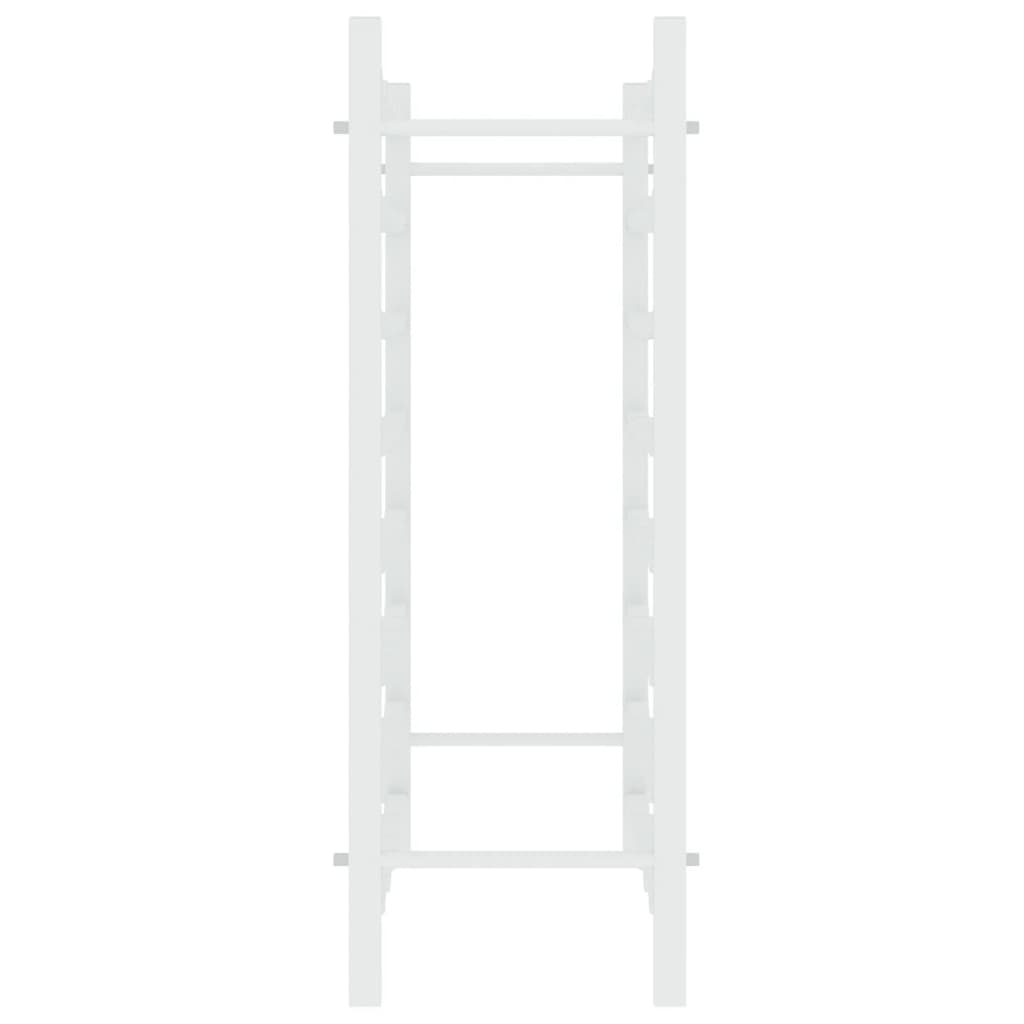 340908 vidaXL Wine Rack for 48 Bottles White Metal