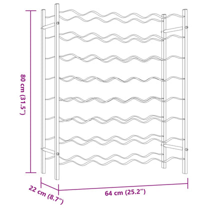340908 vidaXL Wine Rack for 48 Bottles White Metal
