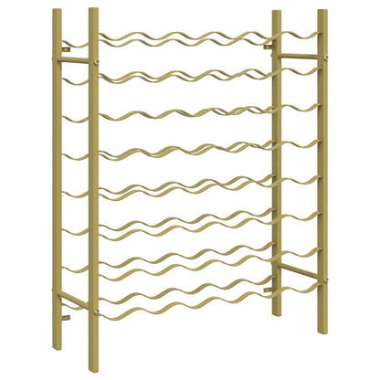 vidaXL Wine Rack for 48 Bottles Gold Metal