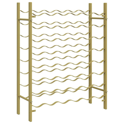 vidaXL Wine Rack for 48 Bottles Gold Metal