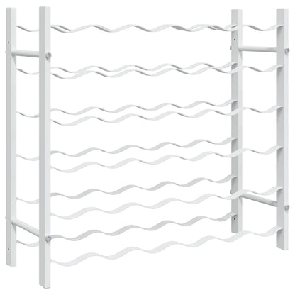 vidaXL Wine Rack for 36 Bottles White Metal