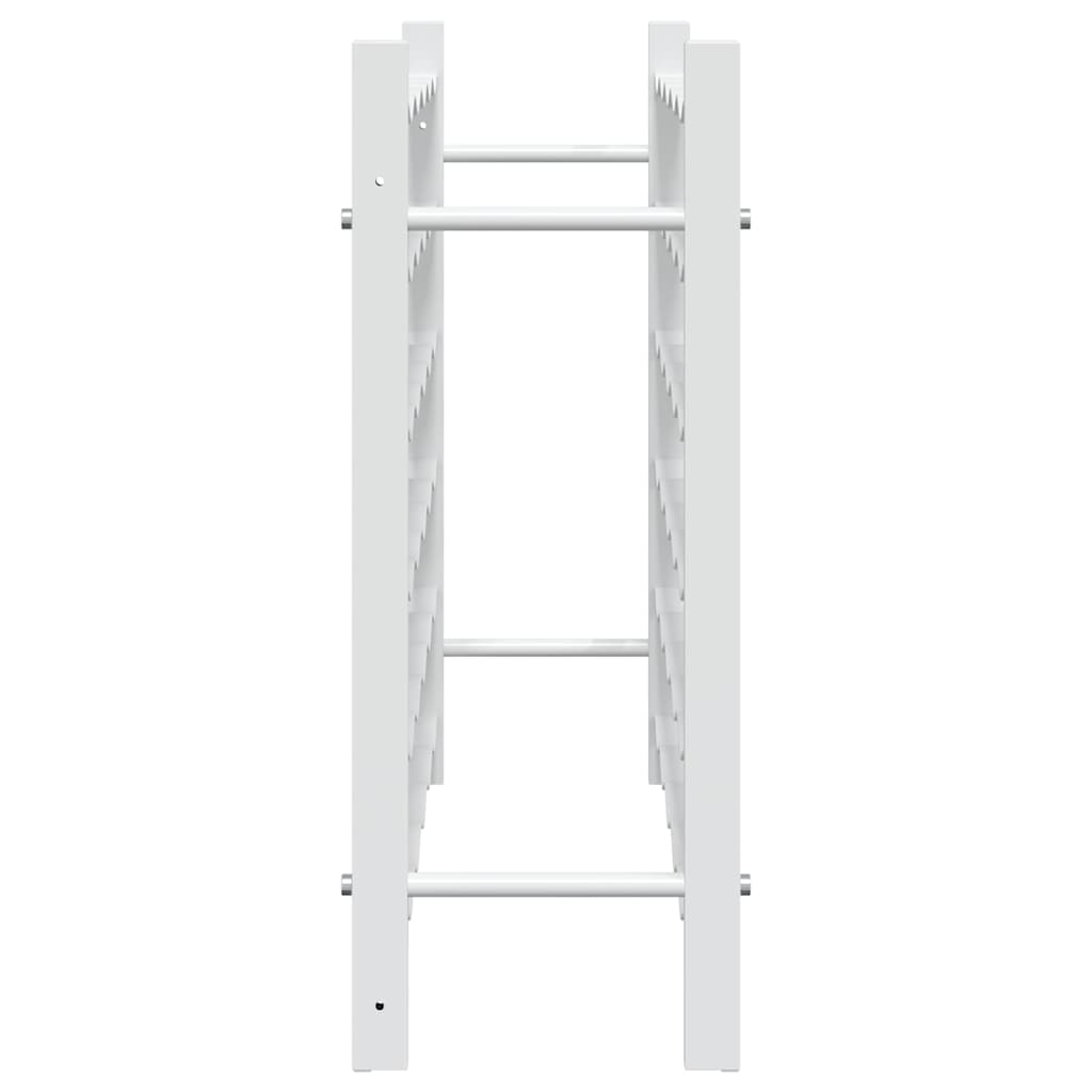 340910 vidaXL Wine Rack for 36 Bottles White Metal
