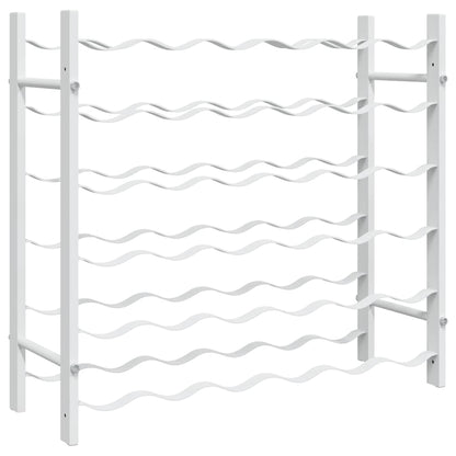 340910 vidaXL Wine Rack for 36 Bottles White Metal