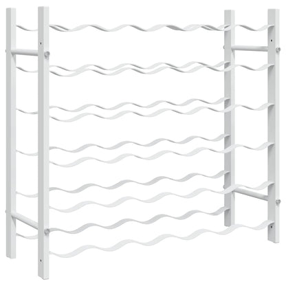 vidaXL Wine Rack for 36 Bottles White Metal