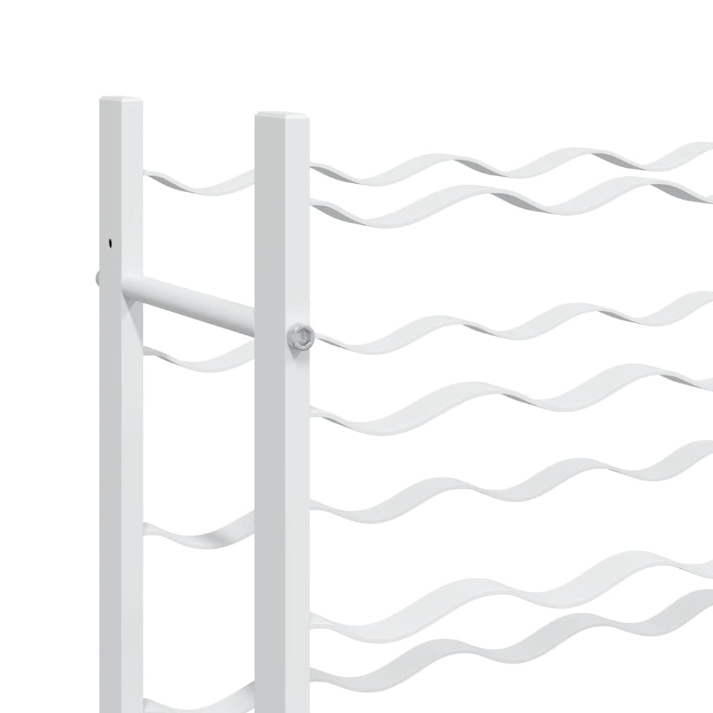 vidaXL Wine Rack for 36 Bottles White Metal