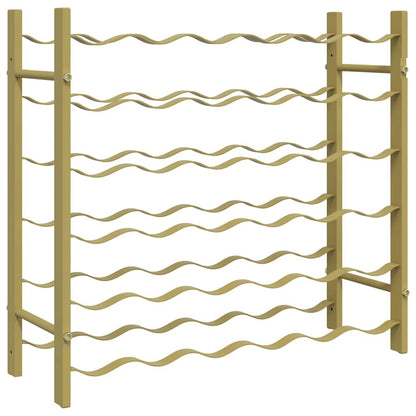 vidaXL Wine Rack for 36 Bottles Gold Metal