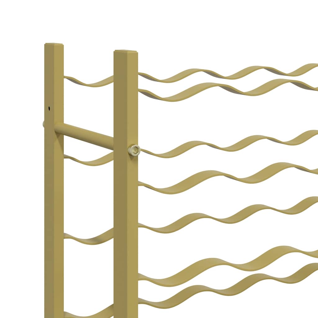 vidaXL Wine Rack for 36 Bottles Gold Metal