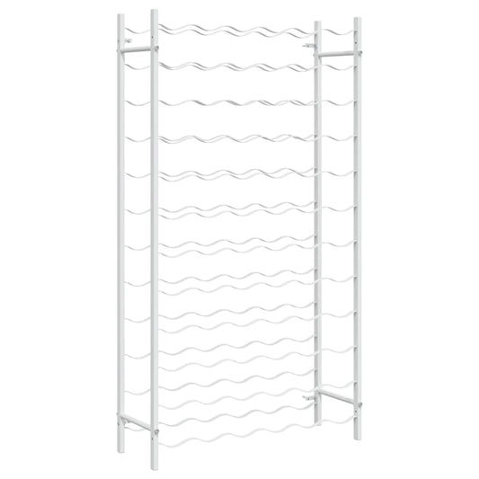 340912 vidaXL Wine Rack for 72 Bottles White Metal