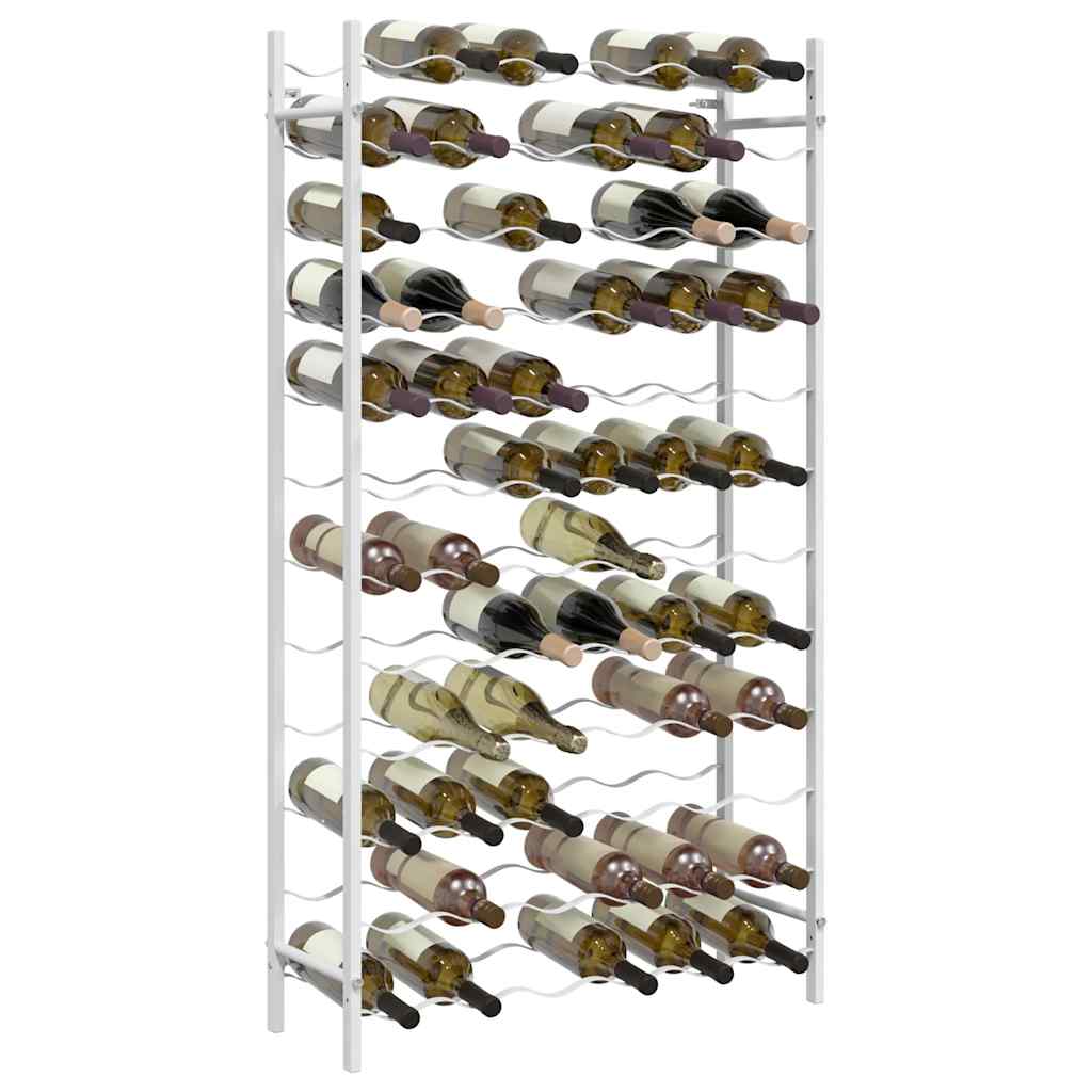 vidaXL Wine Rack for 72 Bottles White Metal