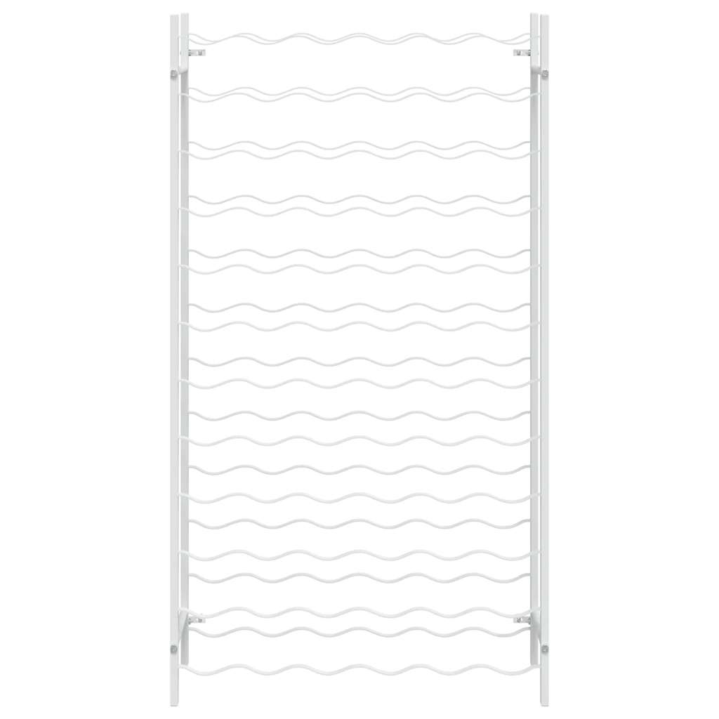 vidaXL Wine Rack for 72 Bottles White Metal