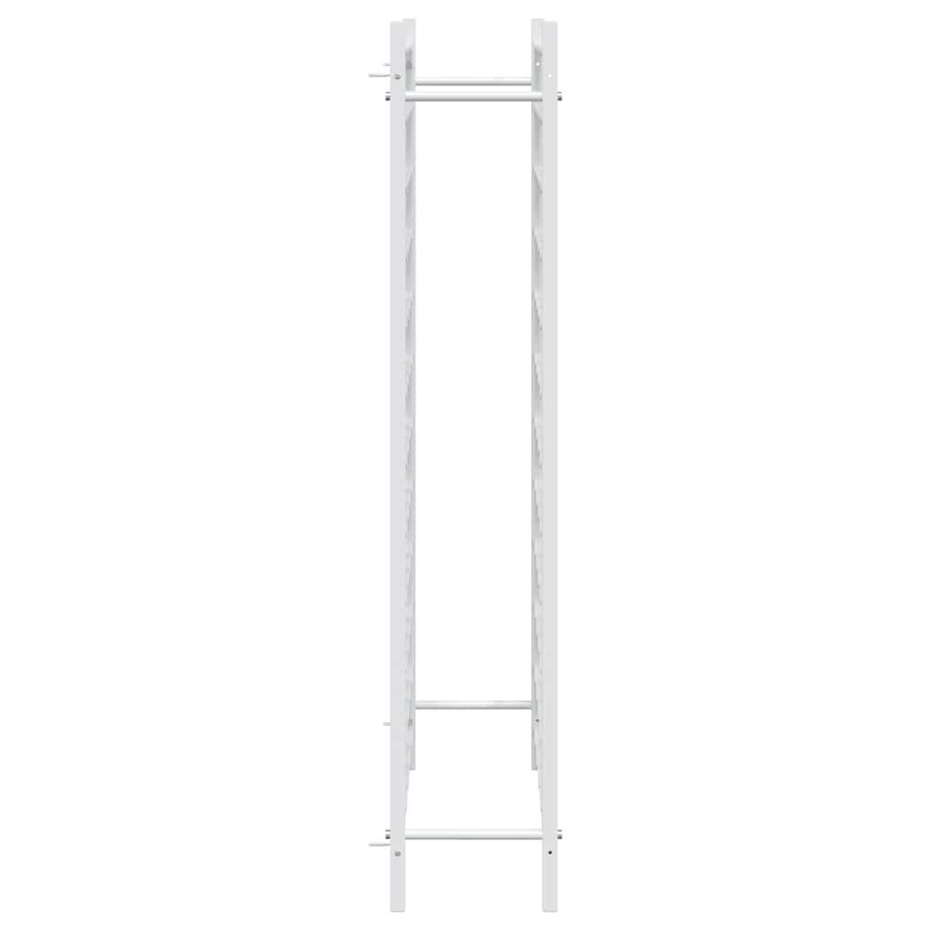 vidaXL Wine Rack for 72 Bottles White Metal