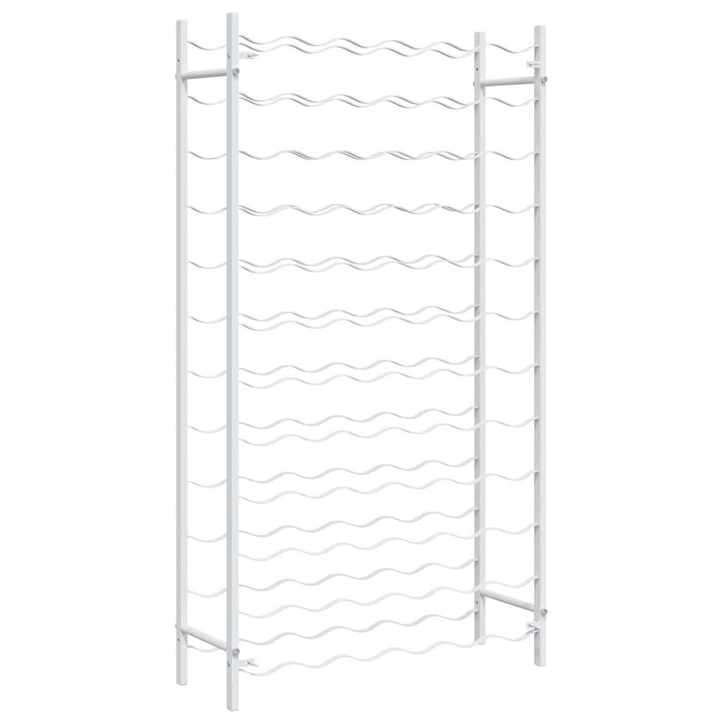 340912 vidaXL Wine Rack for 72 Bottles White Metal