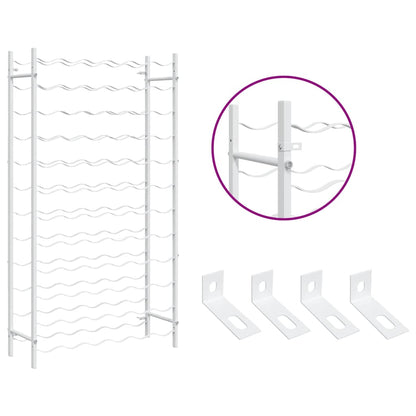 vidaXL Wine Rack for 72 Bottles White Metal
