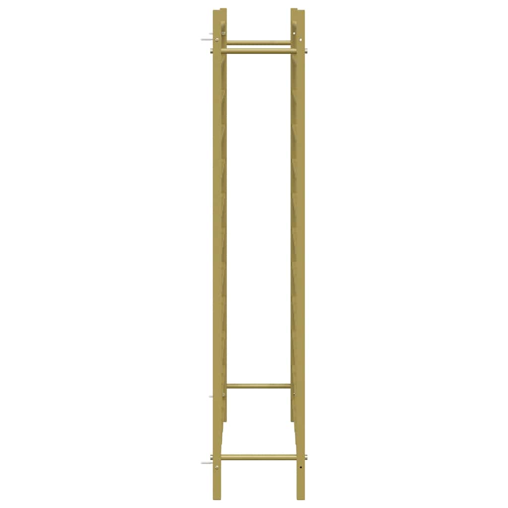 340913 vidaXL Wine Rack for 72 Bottles Gold Metal
