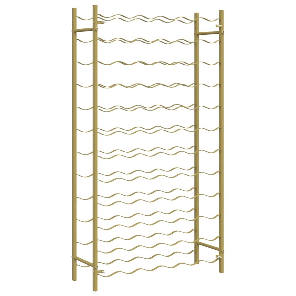 vidaXL Wine Rack for 72 Bottles Gold Metal