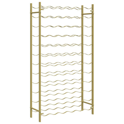 vidaXL Wine Rack for 72 Bottles Gold Metal