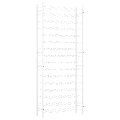vidaXL Wine Rack for 96 Bottles White Metal