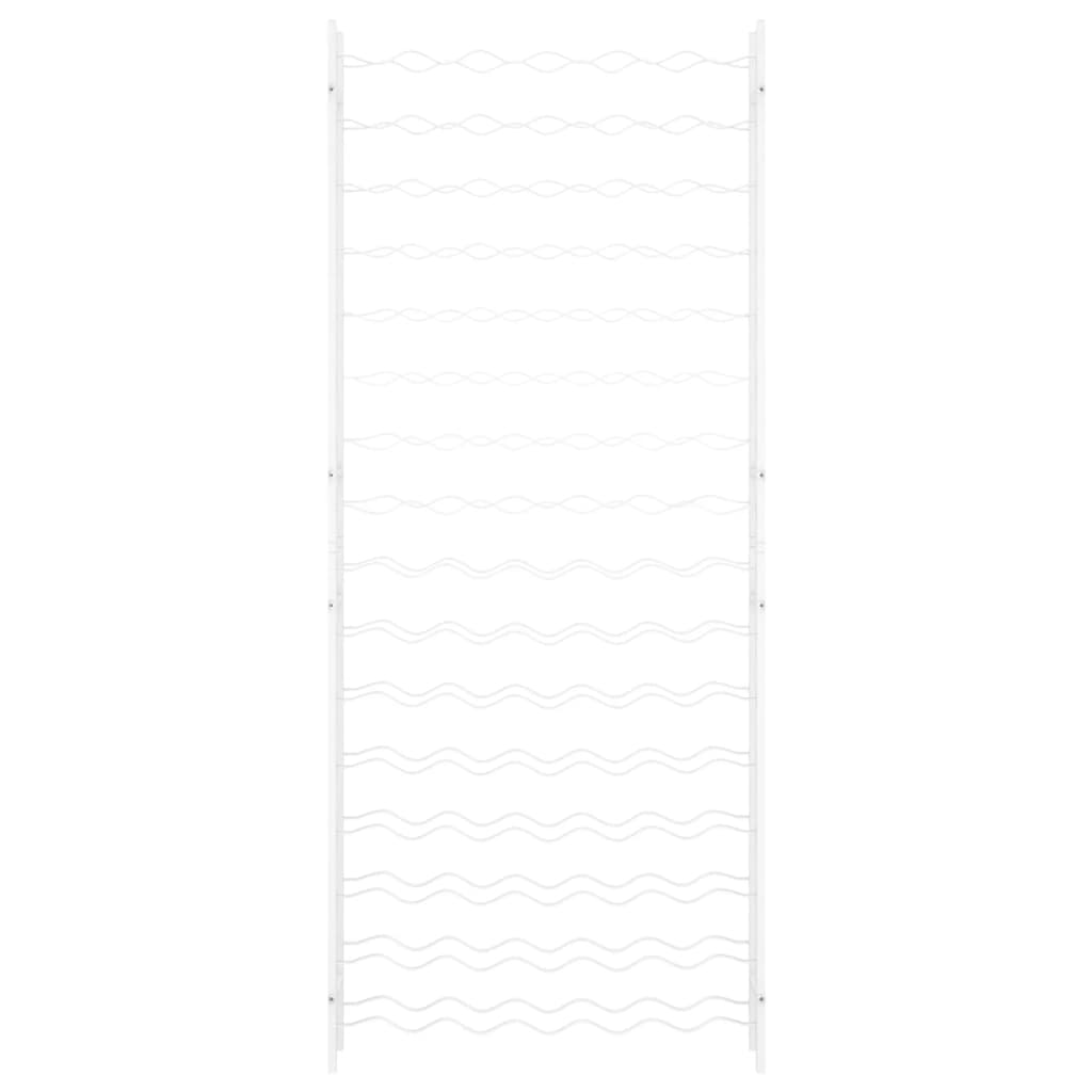 vidaXL Wine Rack for 96 Bottles White Metal