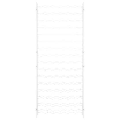vidaXL Wine Rack for 96 Bottles White Metal