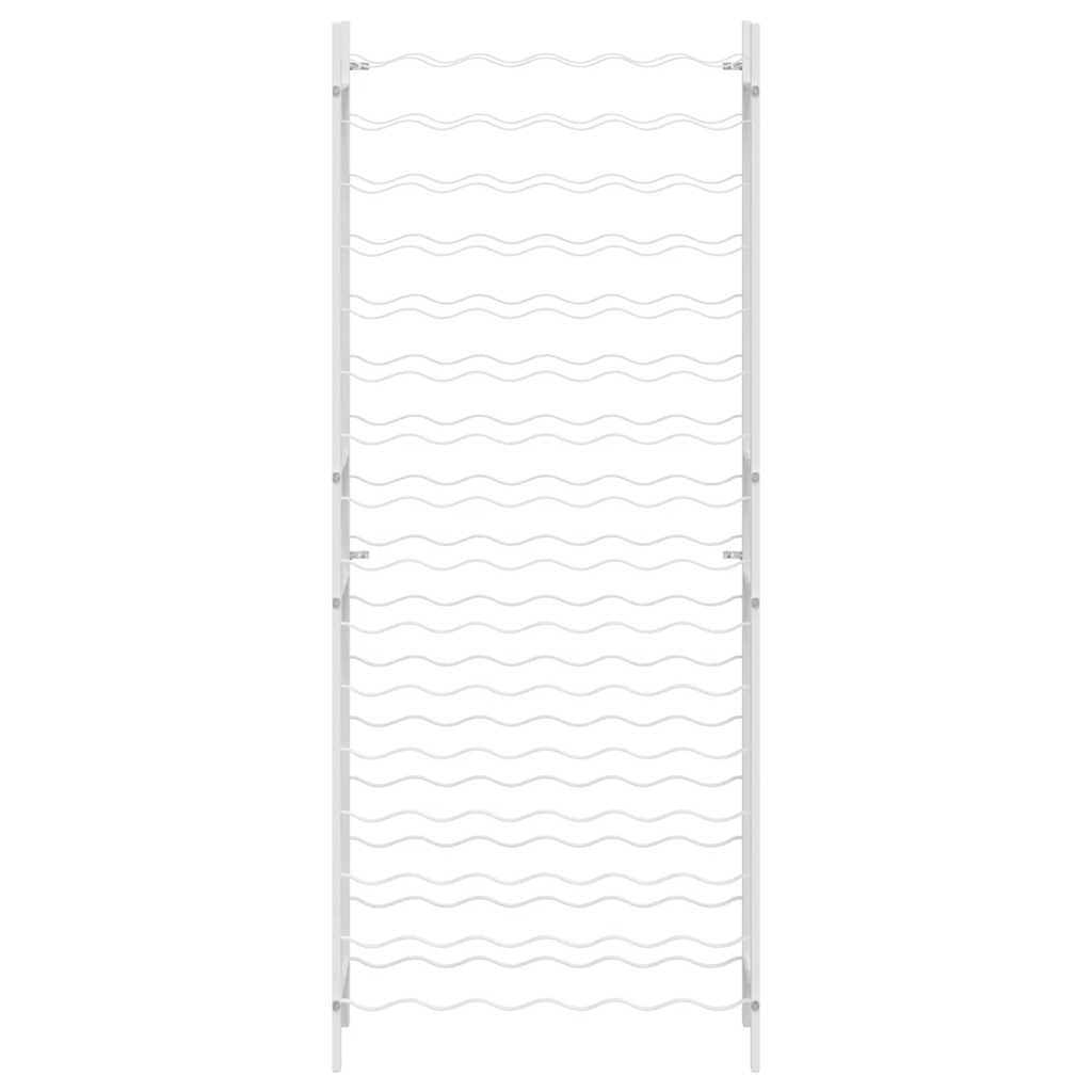 340914 vidaXL Wine Rack for 96 Bottles White Metal