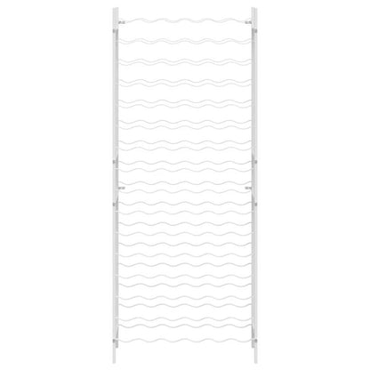 340914 vidaXL Wine Rack for 96 Bottles White Metal