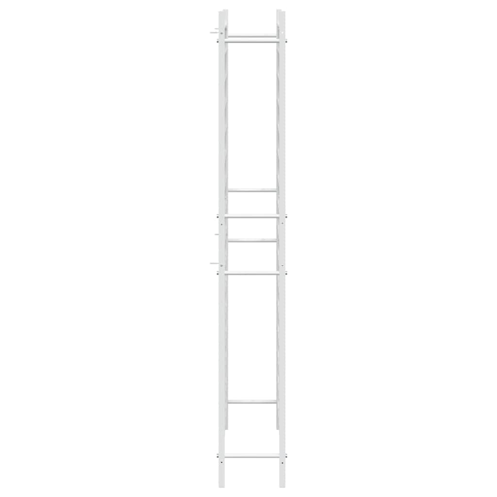 340914 vidaXL Wine Rack for 96 Bottles White Metal