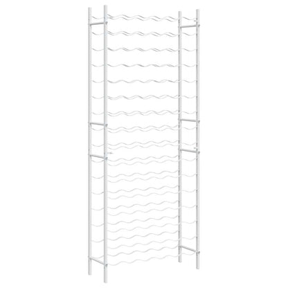 vidaXL Wine Rack for 96 Bottles White Metal