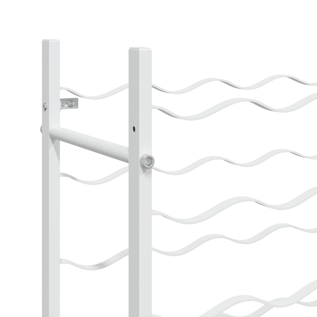 340914 vidaXL Wine Rack for 96 Bottles White Metal