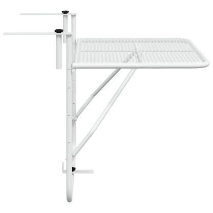 340916 vidaXL Balcony Table White 60x40 cm Steel