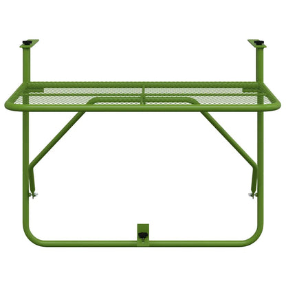 vidaXL Balcony Table Green 60x40 cm Steel