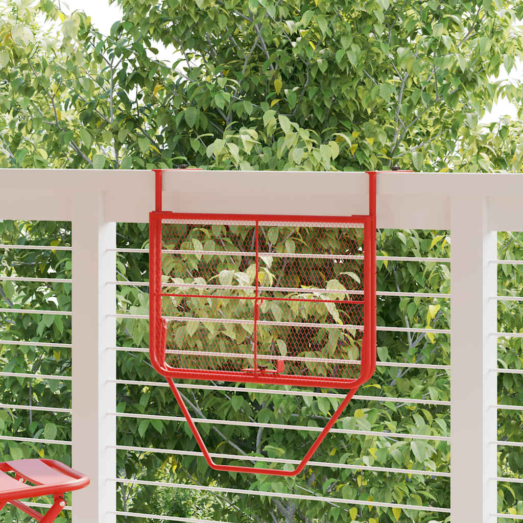 vidaXL Balcony Table Red 60x40 cm Steel