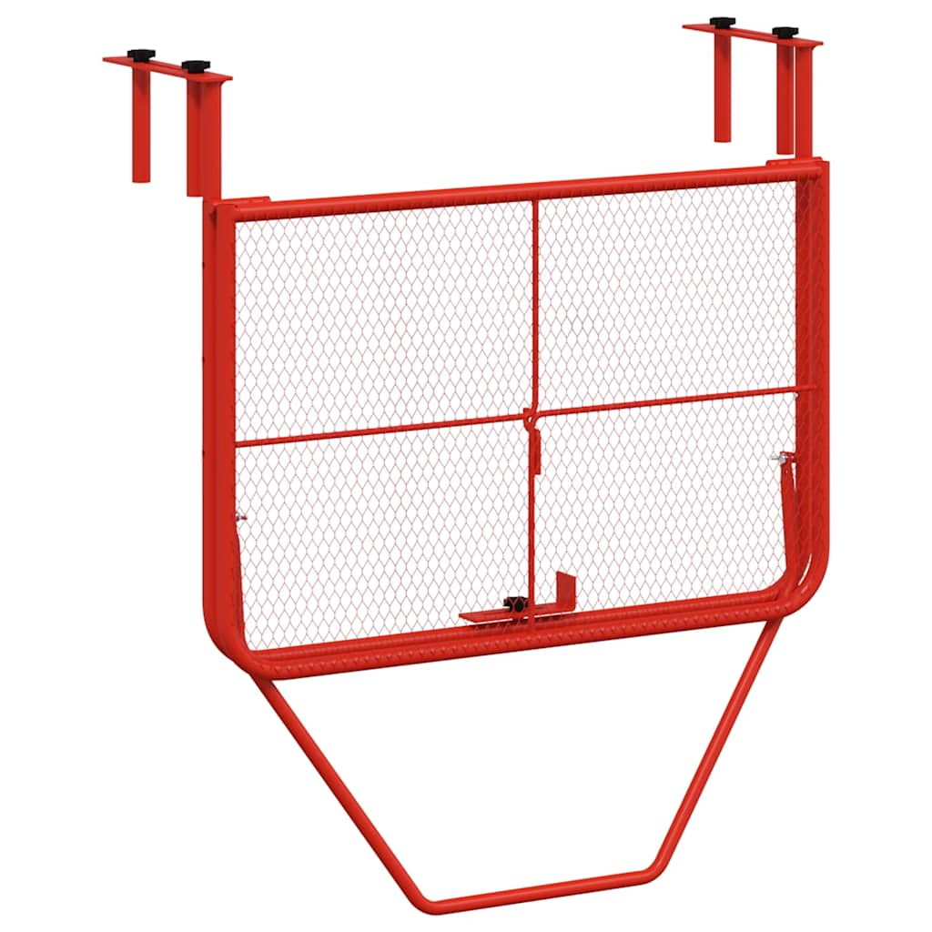 vidaXL Balcony Table Red 60x40 cm Steel