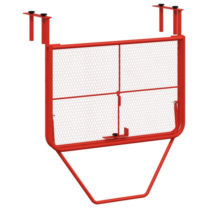 vidaXL Balcony Table Red 60x40 cm Steel