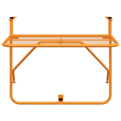 vidaXL Balcony Table Yellow 60x40 cm Steel