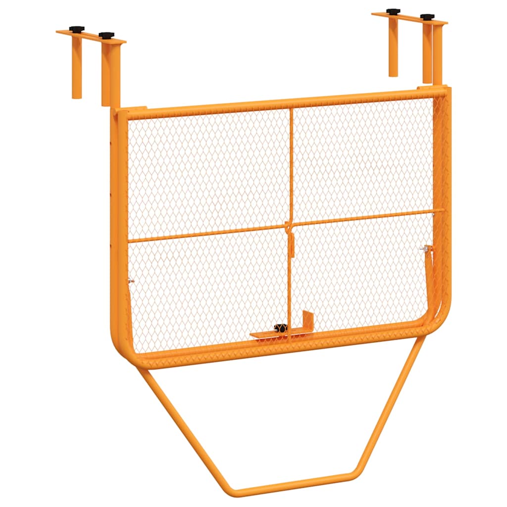 vidaXL Balcony Table Yellow 60x40 cm Steel
