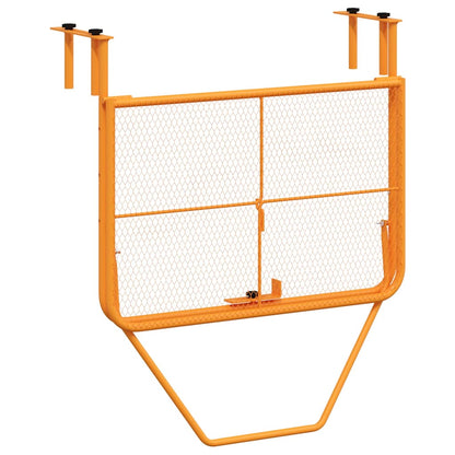 vidaXL Balcony Table Yellow 60x40 cm Steel