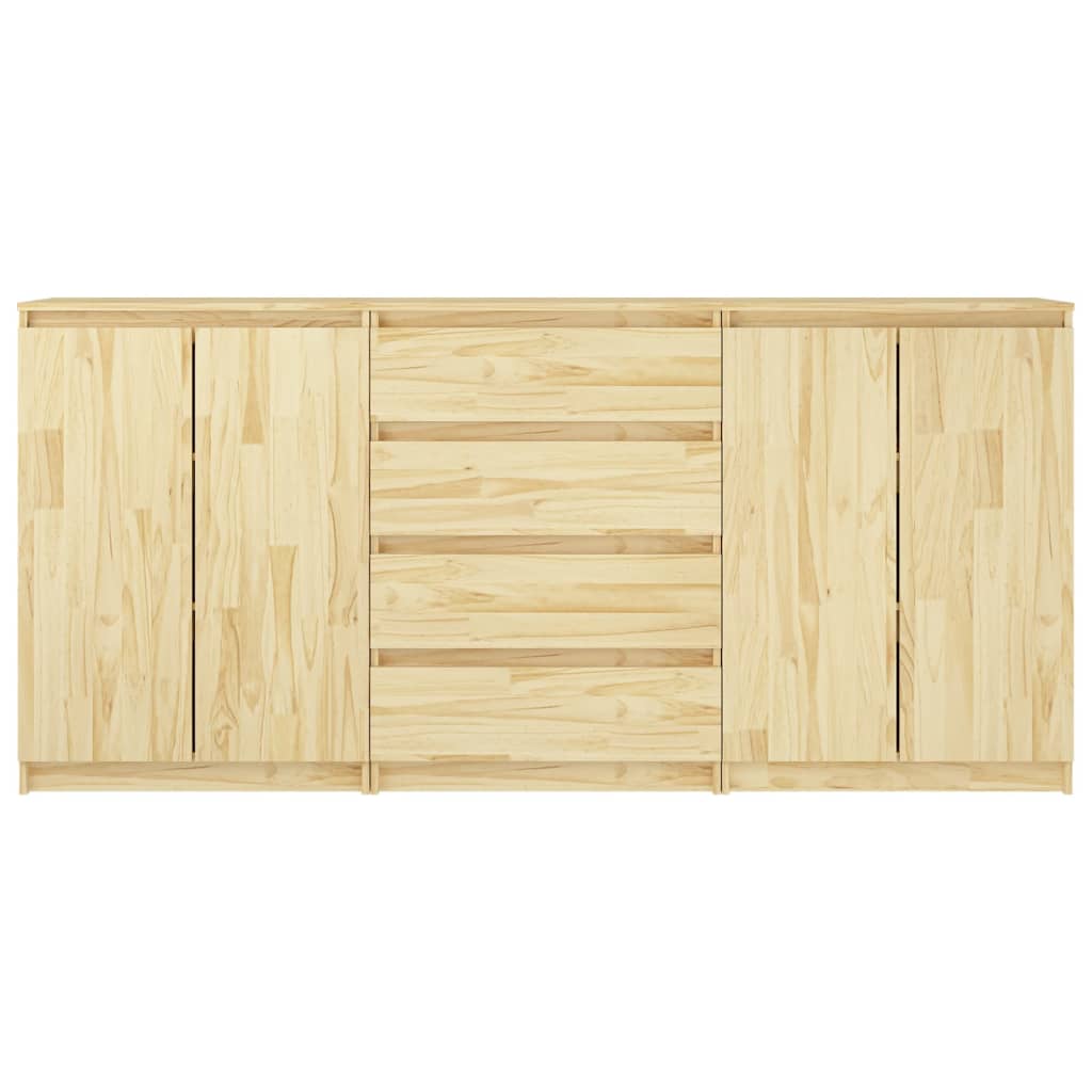 vidaXL Side Cabinets 3 pcs Solid Pinewood