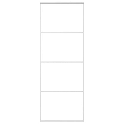 vidaXL Sliding Door ESG Glass and Aluminium 76x205 cm White