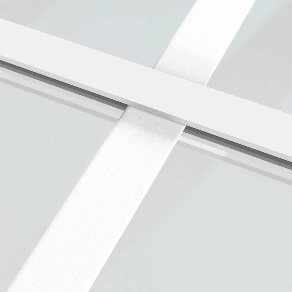 vidaXL Sliding Door ESG Glass and Aluminium 90x205 cm White