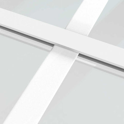vidaXL Sliding Door ESG Glass and Aluminium 90x205 cm White