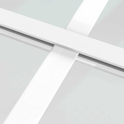 vidaXL Sliding Door Frosted ESG Glass and Aluminium 102.5x205 cm White